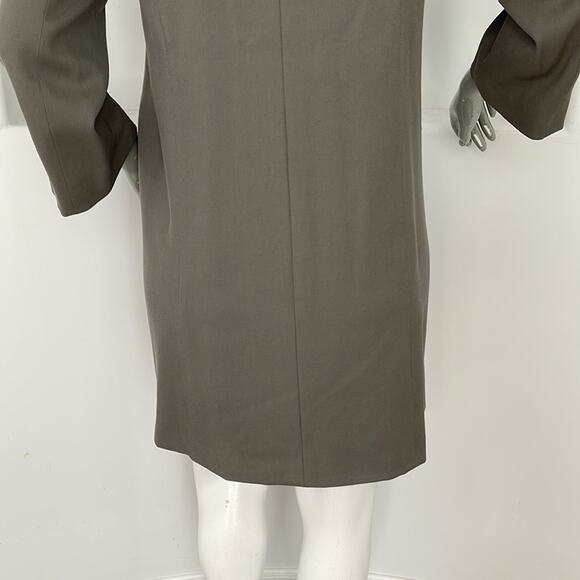HACHE GRAY DRESS/COAT VIRGIN-WOOL MADE IN ITALY IT 46 - Picture 8 of 14